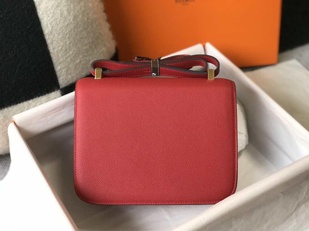 Hermes Constance Cross Body Bag Epsom Leather Gold H28411