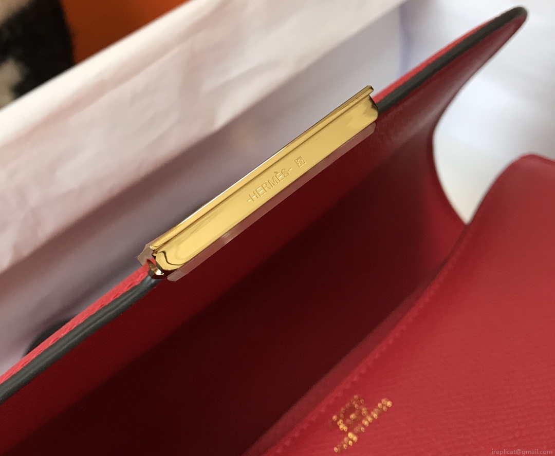 Hermes Constance Cross Body Bag Epsom Leather Gold H28411