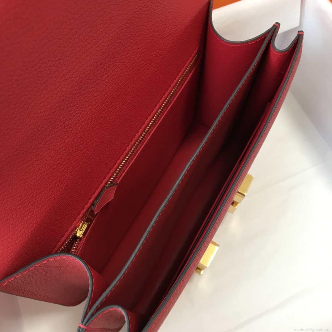 Hermes Constance Cross Body Bag Epsom Leather Gold H28411