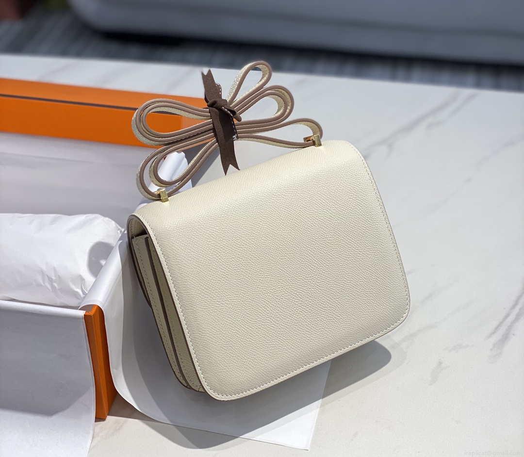 Hermes Constance Cross Body Bag Epsom Leather Gold H28414
