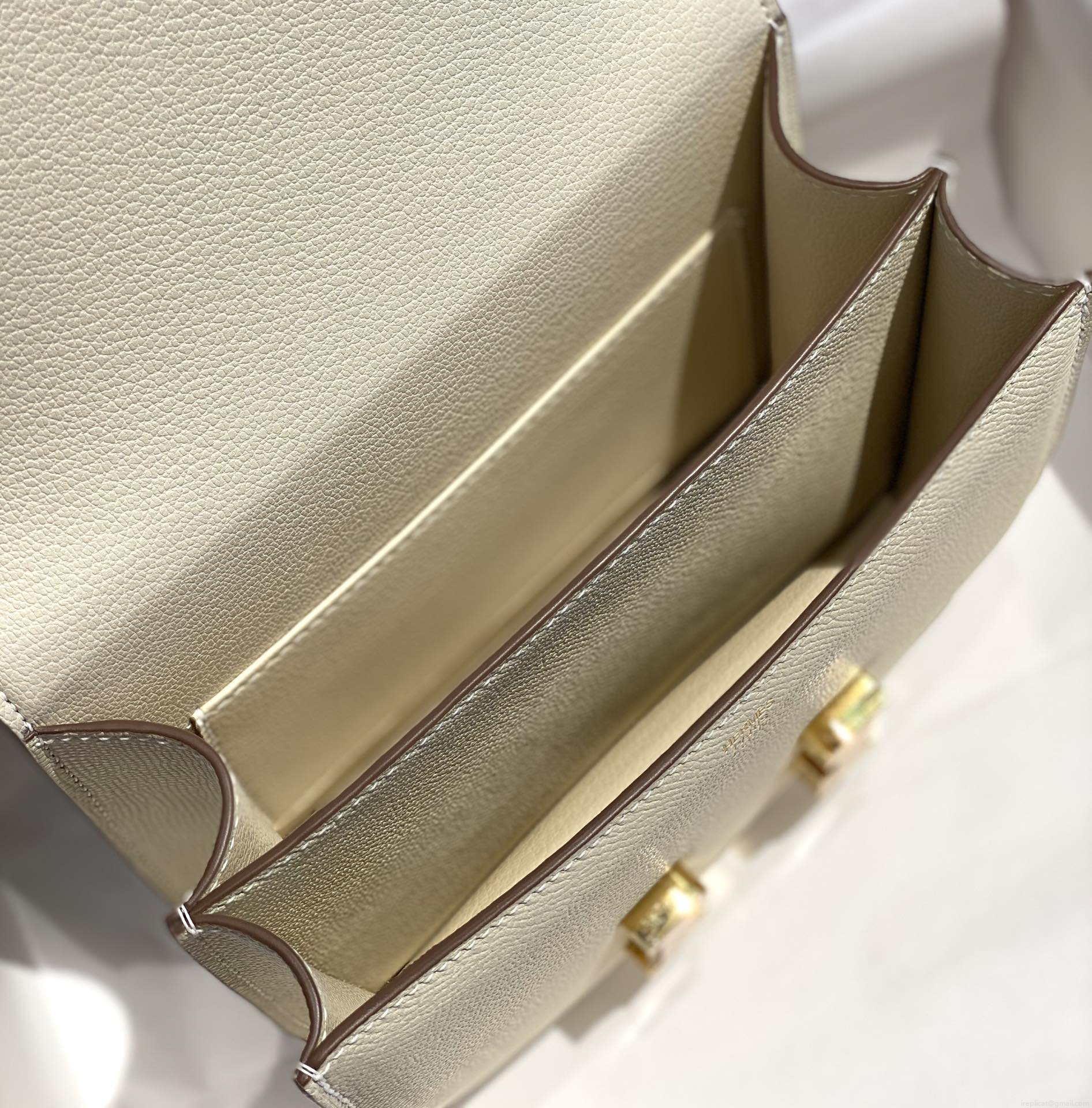 Hermes Constance Cross Body Bag Epsom Leather Gold H28414