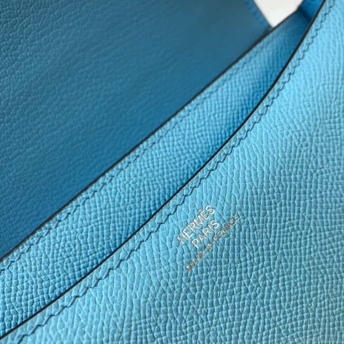 Hermes Constance Shoulder Bags Epsom Leather Silver H28418