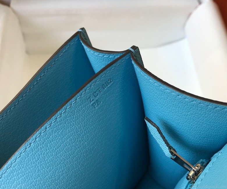 Hermes Constance Shoulder Bags Epsom Leather Silver H28418