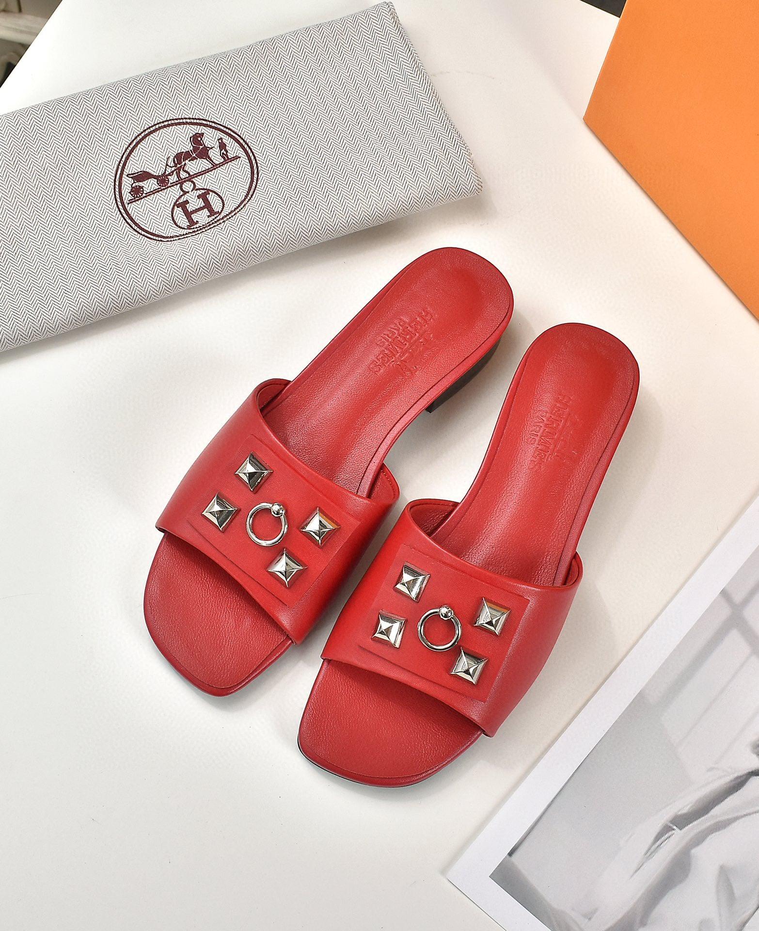 Hermes Women Shoes Designer Hermes Slippers Heel 60mm V80032