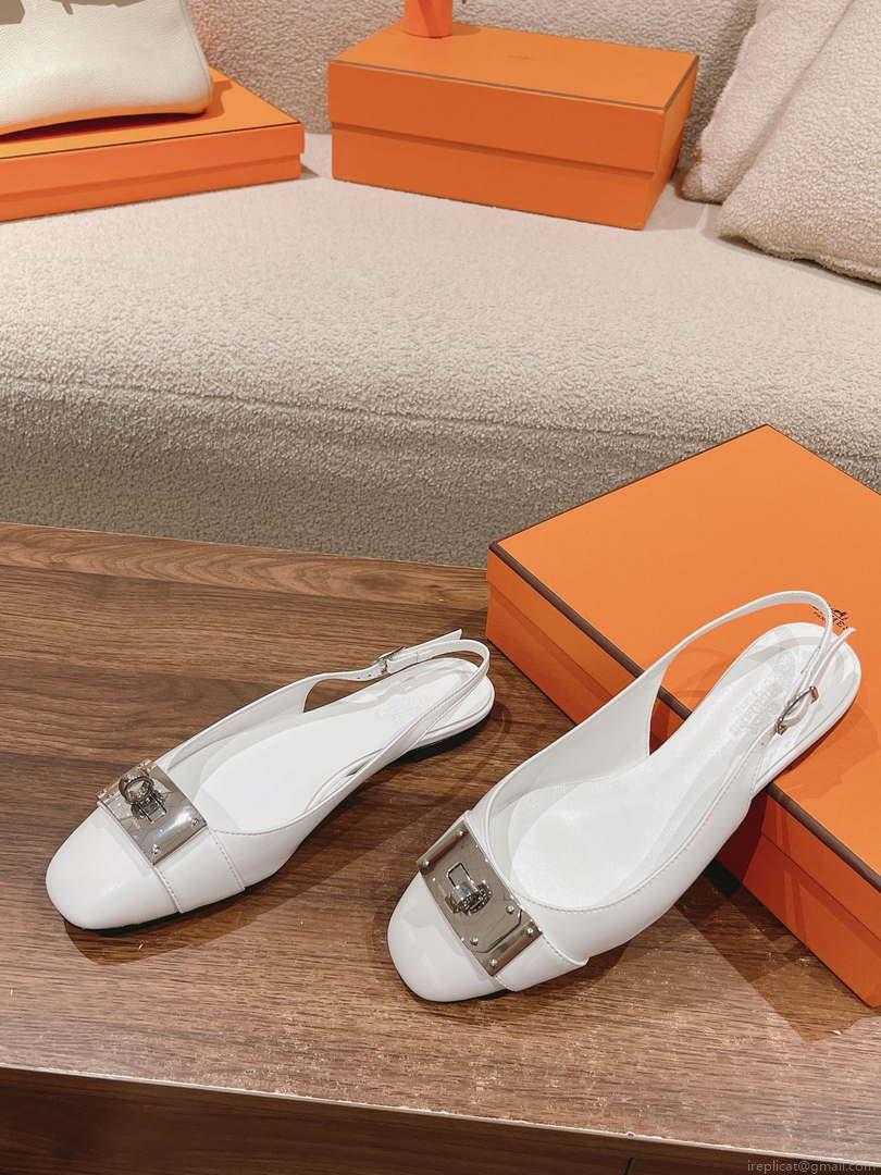 Hermes H241158Zv1D360 Innocente Slingback Shoes H990020
