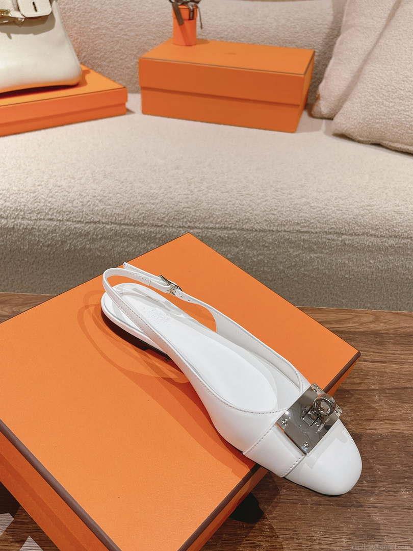 Hermes H241158Zv1D360 Innocente Slingback Shoes H990020