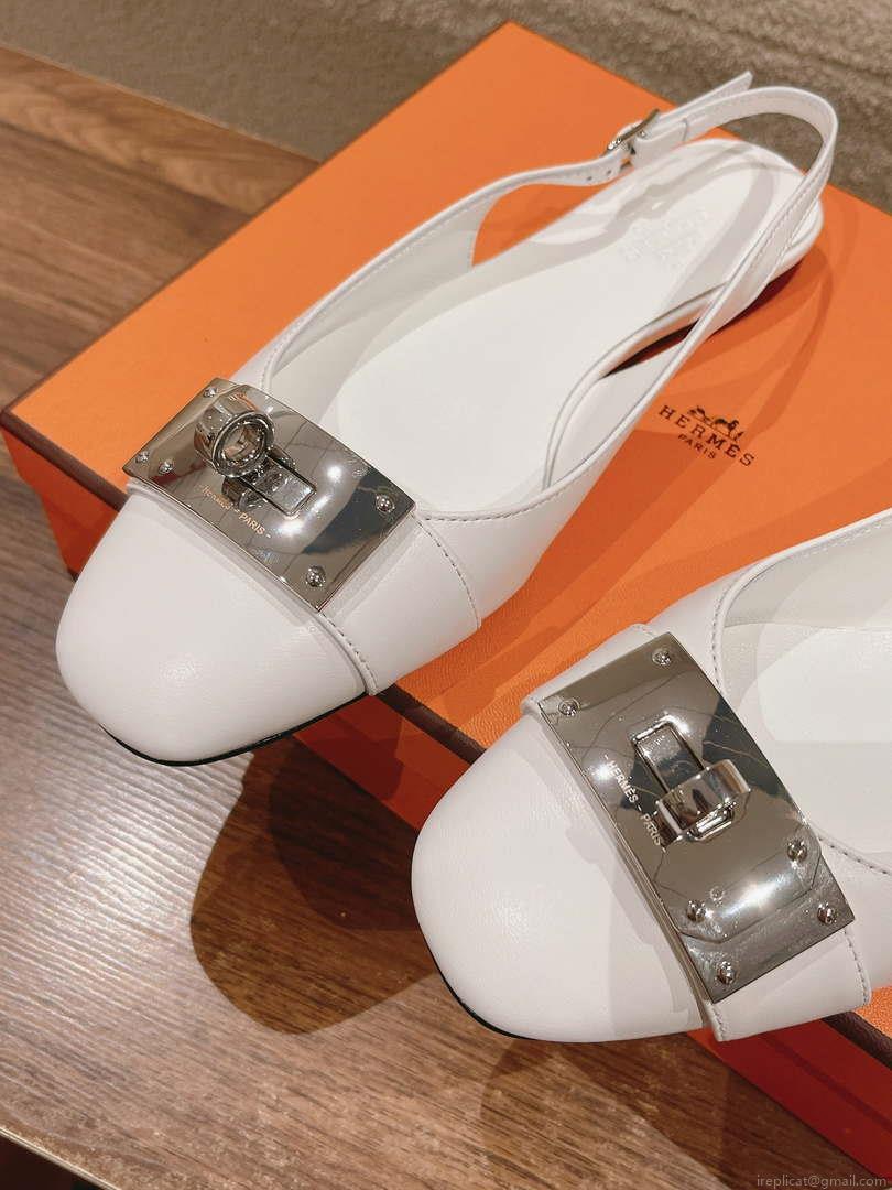 Hermes H241158Zv1D360 Innocente Slingback Shoes H990020