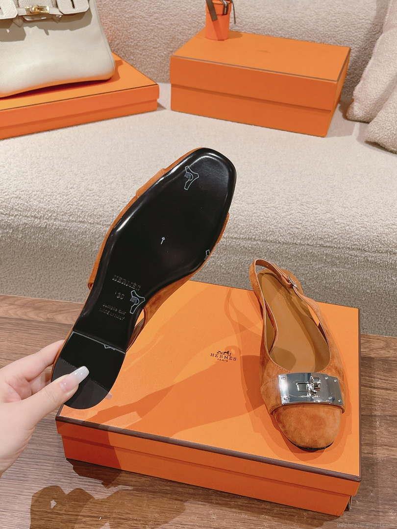 Hermes H241158Zv1D360 Innocente Slingback Shoes H990025