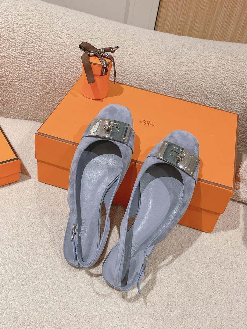 Hermes H241158Zv1D360 Innocente Slingback Shoes H990026