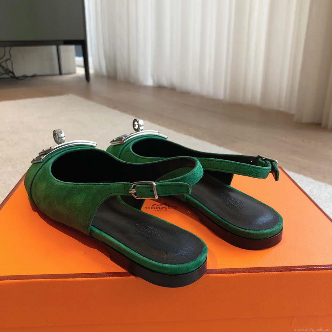 Hermes H241158Zv1D360 Innocente Slingback Shoes H990027