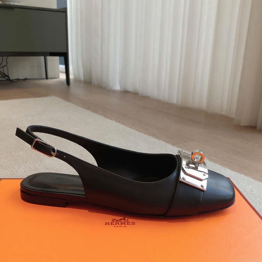Hermes H241158Zv1D360 Innocente Slingback Shoes H990026