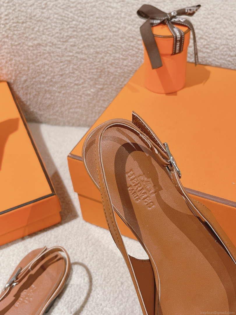 Hermes H241158Zv1D360 Innocente Slingback Shoes H990021