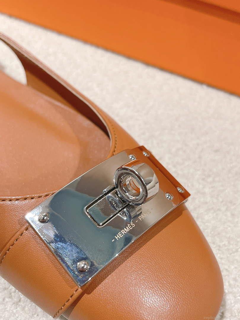 Hermes H241158Zv1D360 Innocente Slingback Shoes H990021