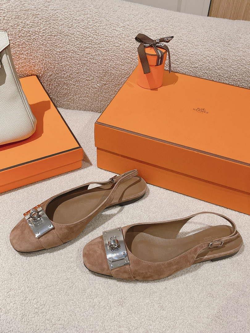 Hermes H241158Zv1D360 Innocente Slingback Shoes H990023