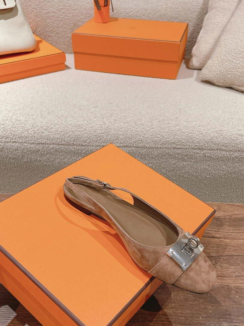 Hermes H241158Zv1D360 Innocente Slingback Shoes H990023