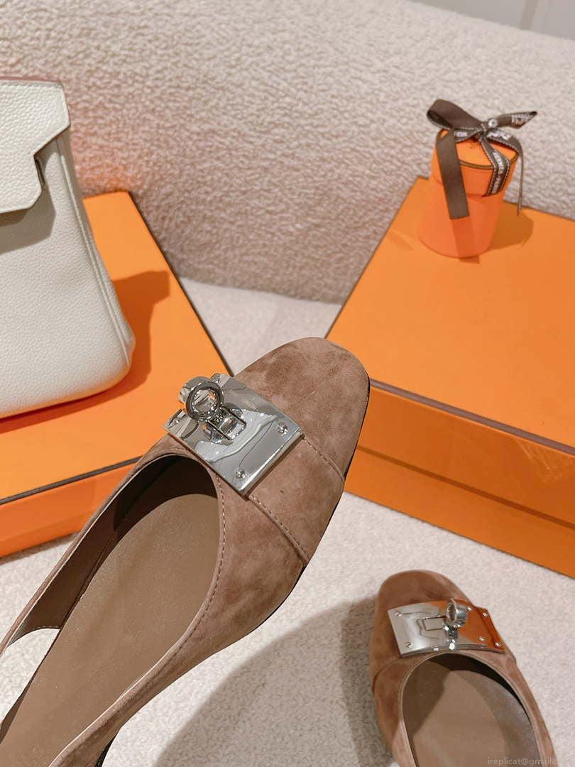 Hermes H241158Zv1D360 Innocente Slingback Shoes H990023