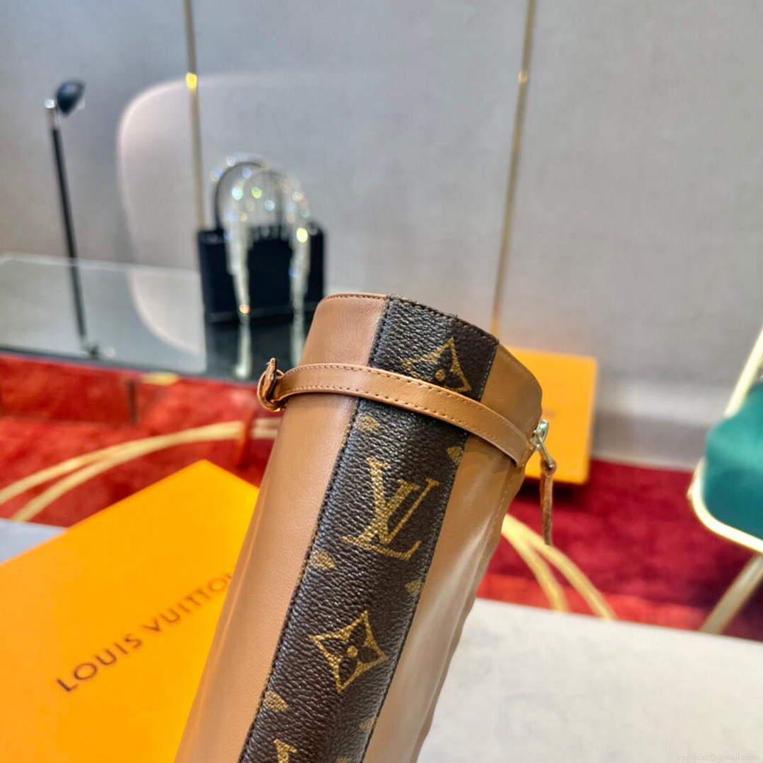 LV 1A9P48 Louis Vuitton Women’s Afterglow Plankle High Boots l66532
