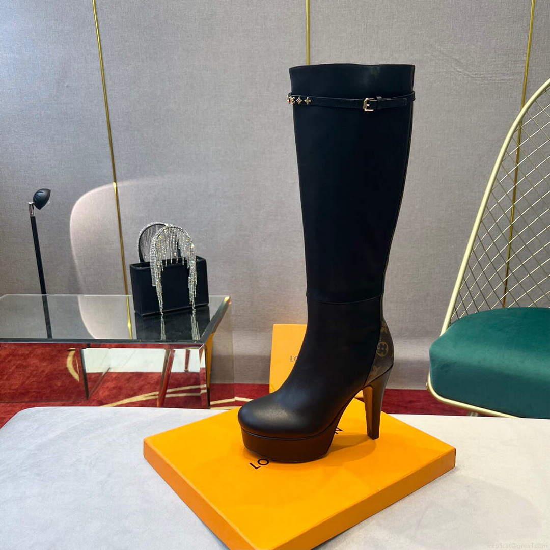 LV 1A9P48 Louis Vuitton Women’s Afterglow Plankle High Boots l66533
