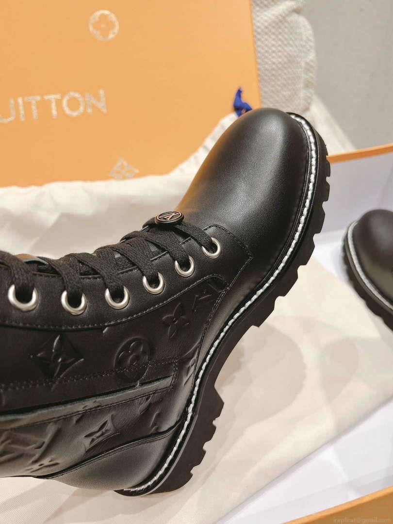 LV 1ABUPL Louis Vuitton Women’s Territory Flat High Ranger Boot L67329