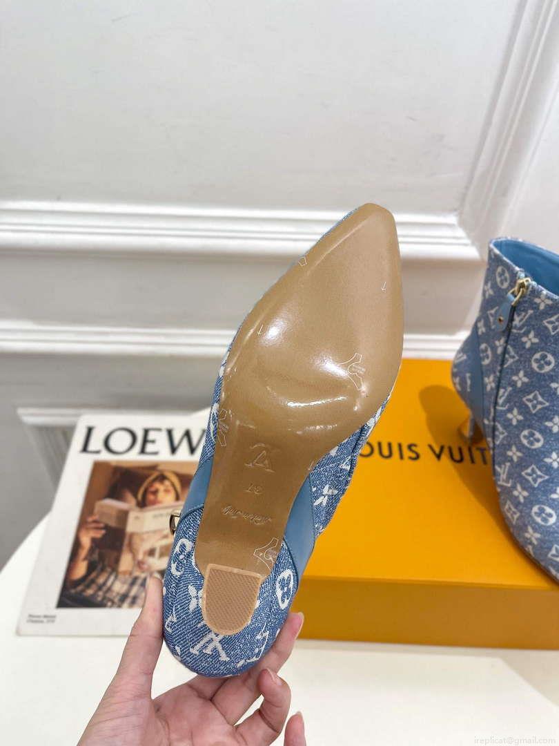 LV 1ACAKQ Louis Vuitton Women’s Shoes Sparkle Ankle Boots L75204