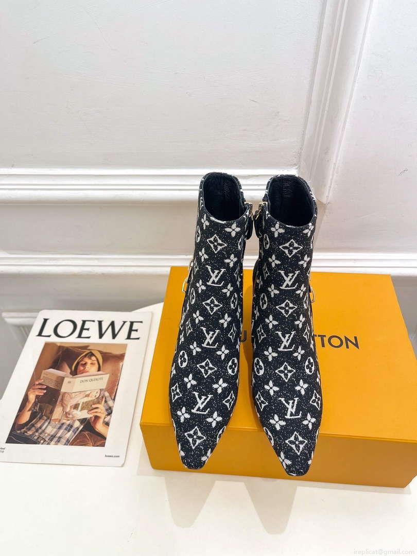 LV 1ACAKQ Louis Vuitton Women’s Shoes Sparkle Ankle Boots L75205