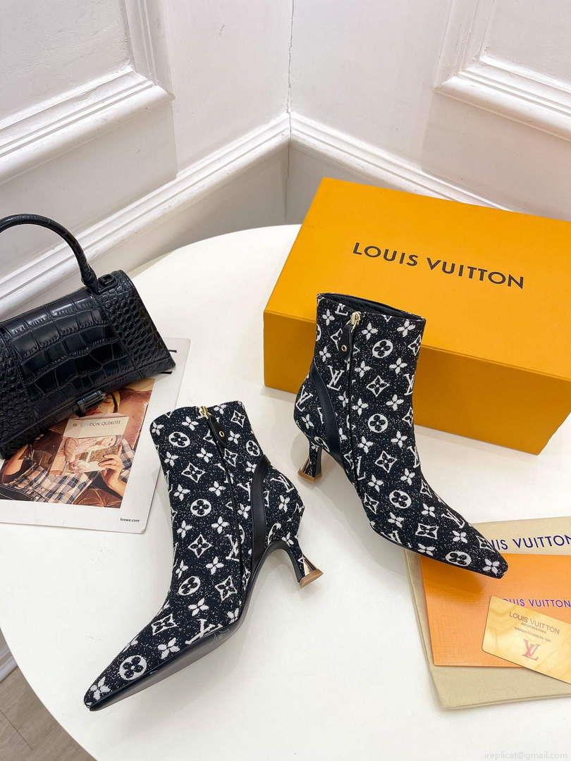 LV 1ACAKQ Louis Vuitton Women’s Shoes Sparkle Ankle Boots L75205