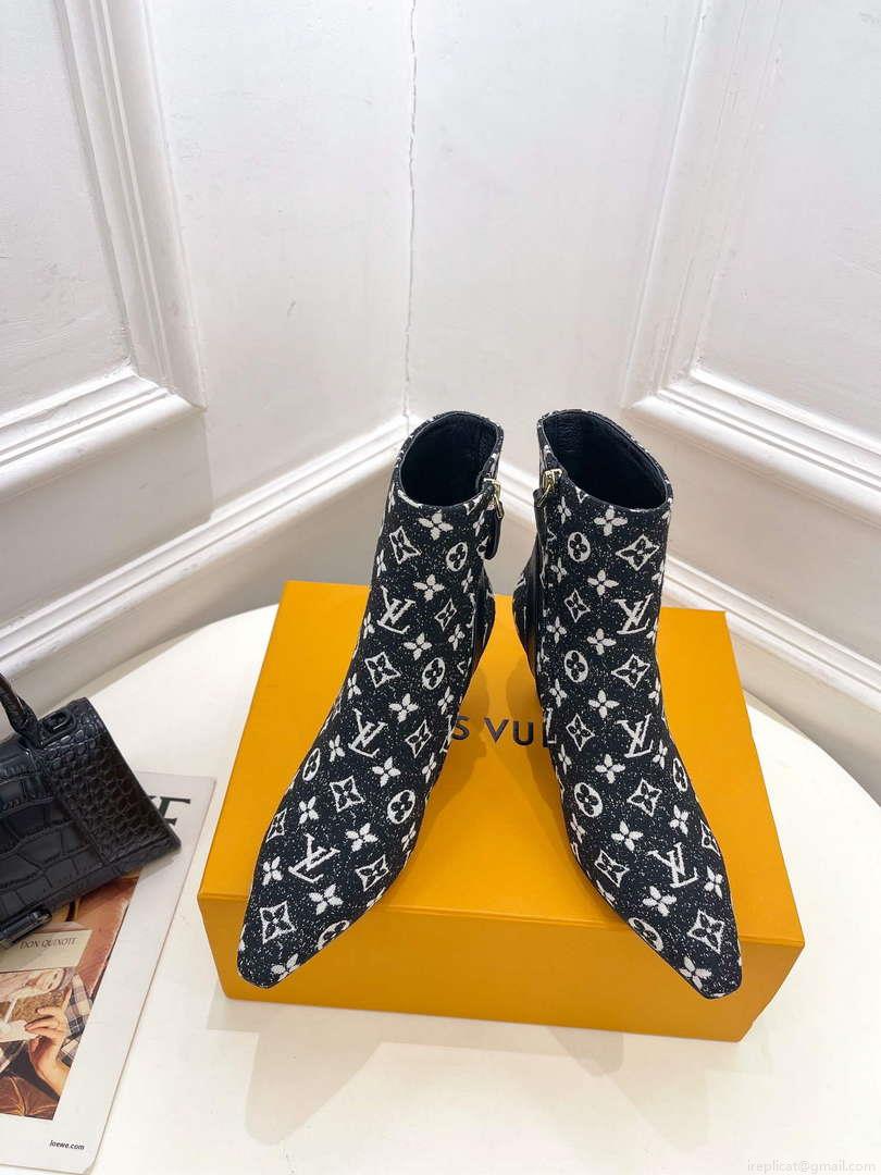 LV 1ACAKQ Louis Vuitton Women’s Shoes Sparkle Ankle Boots L75205