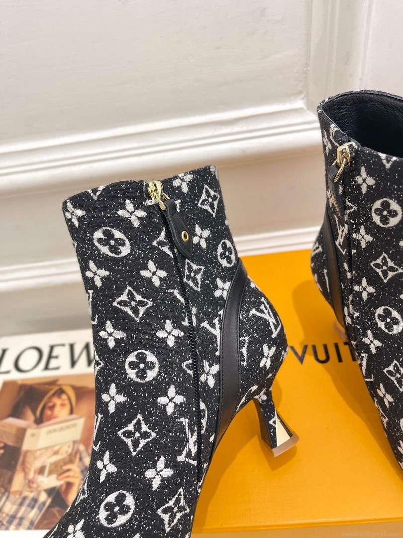 LV 1ACAKQ Louis Vuitton Women’s Shoes Sparkle Ankle Boots L75205