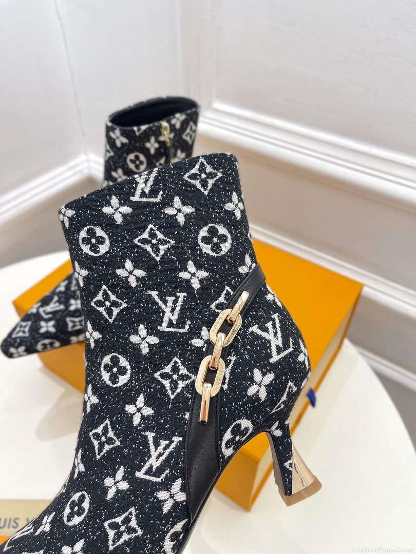 LV 1ACAKQ Louis Vuitton Women’s Shoes Sparkle Ankle Boots L75205