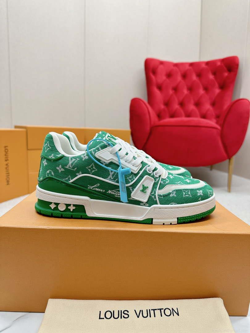 Louis Vuitton 1ABNJP Men Women’s LV Trainer Sneaker L62479