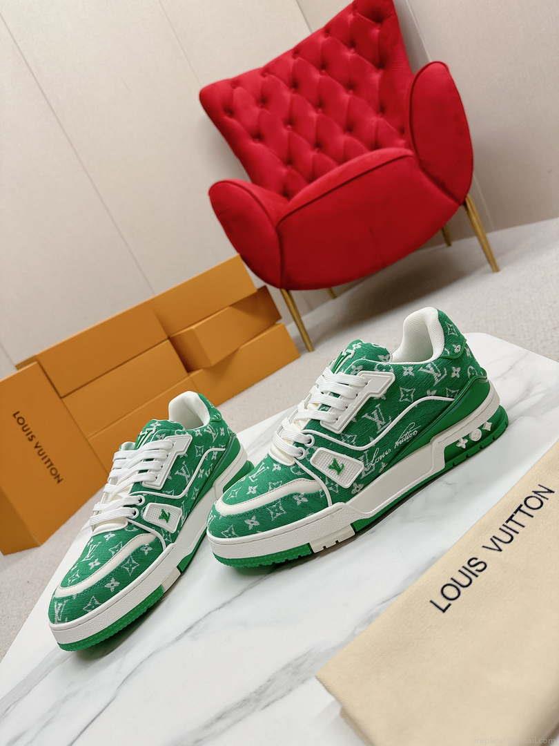 Louis Vuitton 1ABNJP Men Women’s LV Trainer Sneaker L62479
