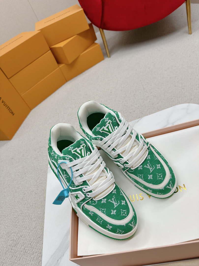 Louis Vuitton 1ABNJP Men Women’s LV Trainer Sneaker L62479