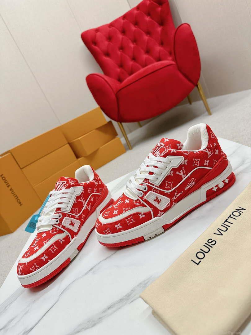 Louis Vuitton 1ABNJP Men Women’s LV Trainer Sneaker L62480