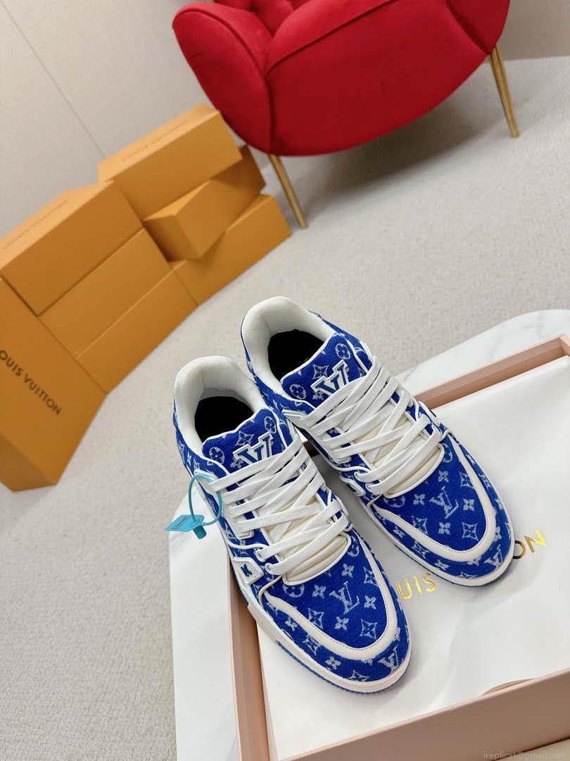 Louis Vuitton 1ABNJP Men Women’s LV Trainer Sneaker L62481