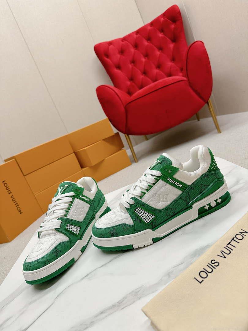 Louis Vuitton 1A9JG2 Men Women’s LV Trainer Sneaker L62483