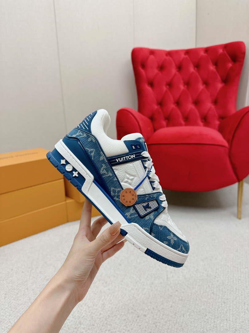 Louis Vuitton 1A9JG2 Men Women’s LV Trainer Sneaker L62485