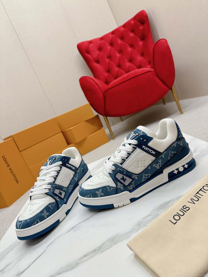 Louis Vuitton 1A9JG2 Men Women’s LV Trainer Sneaker L62485