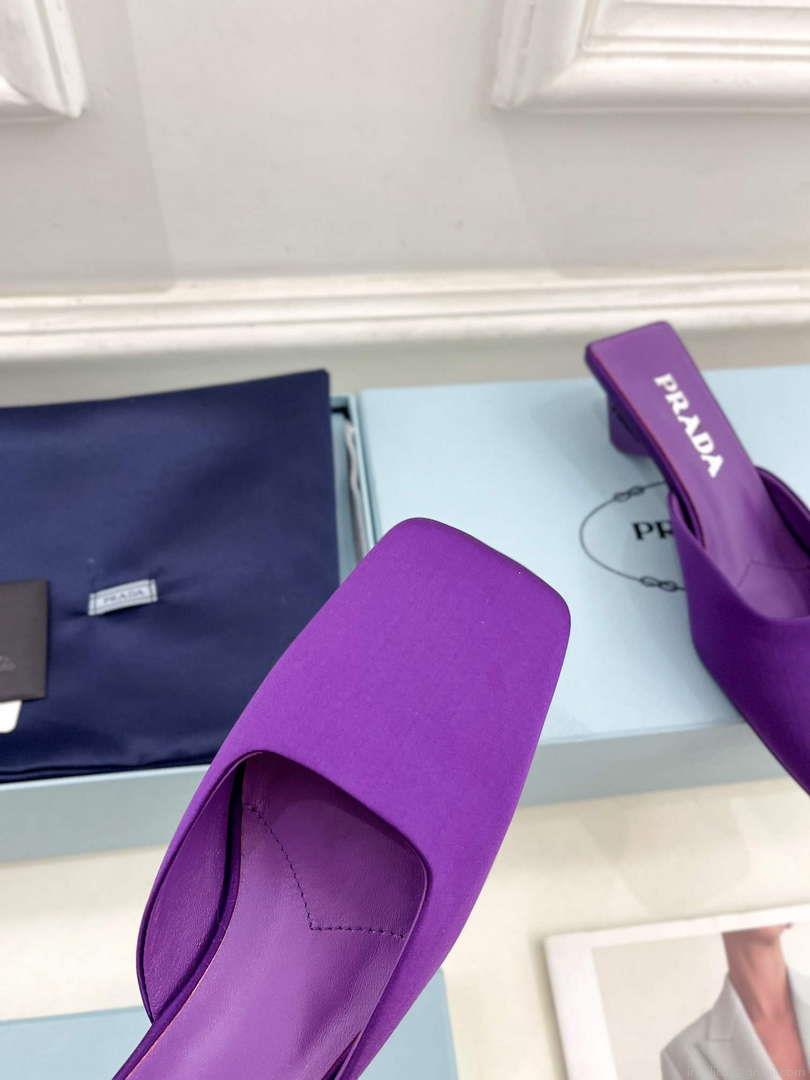 Prada 1I479N Women’s Satin Mules Fashion Shoes P67322