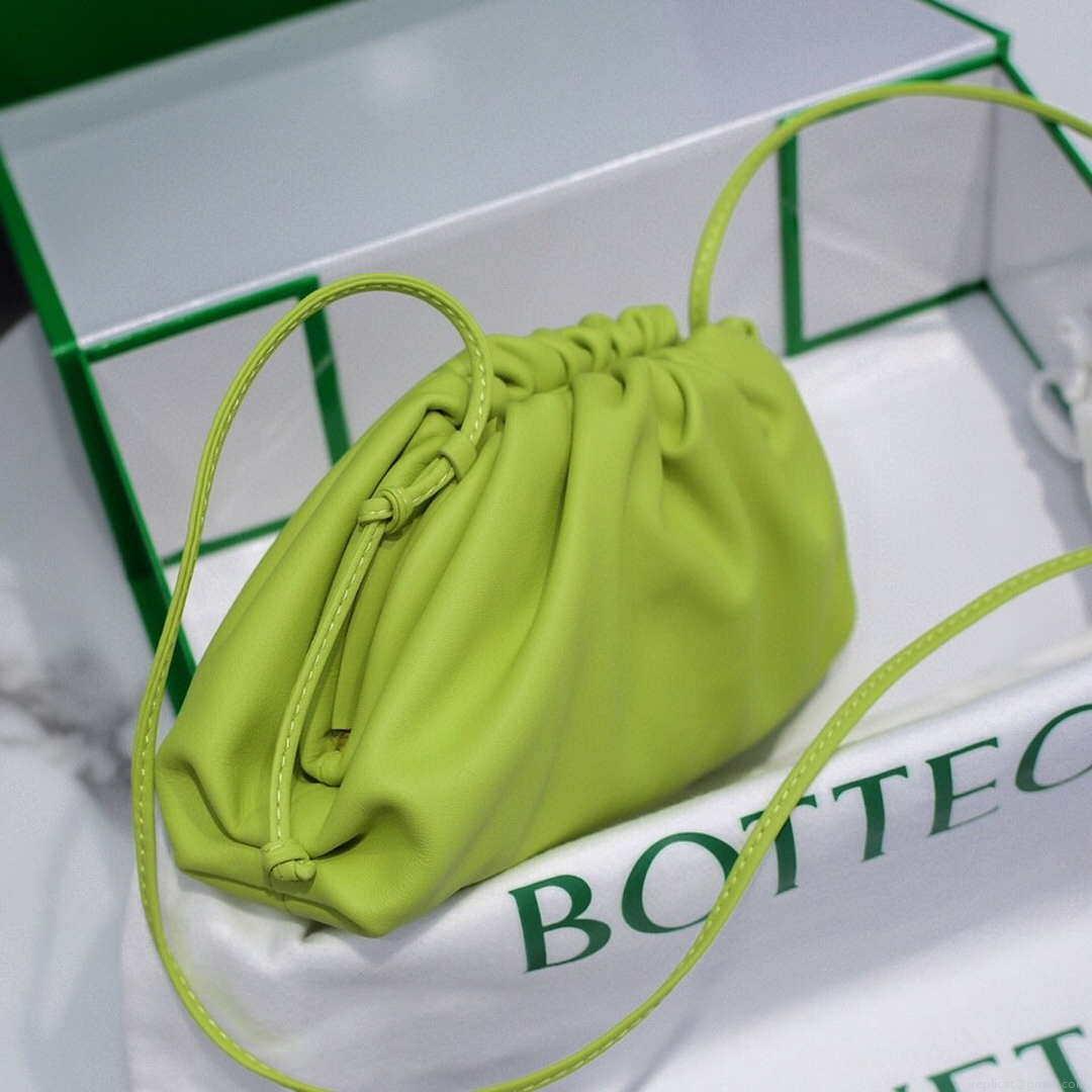 Bottega Veneta 585852 BV Mini Pouch Lemon Green Bag