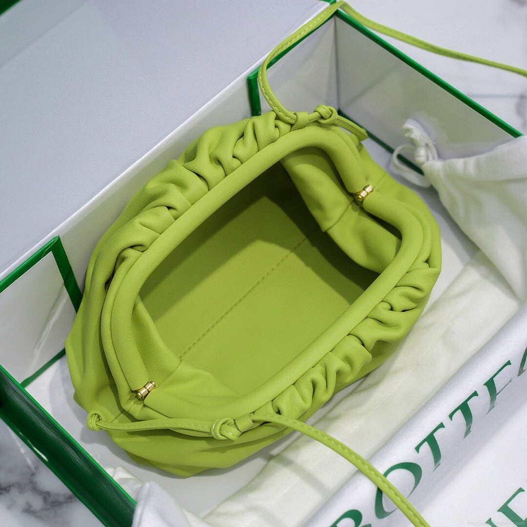 Bottega Veneta 585852 BV Mini Pouch Lemon Green Bag