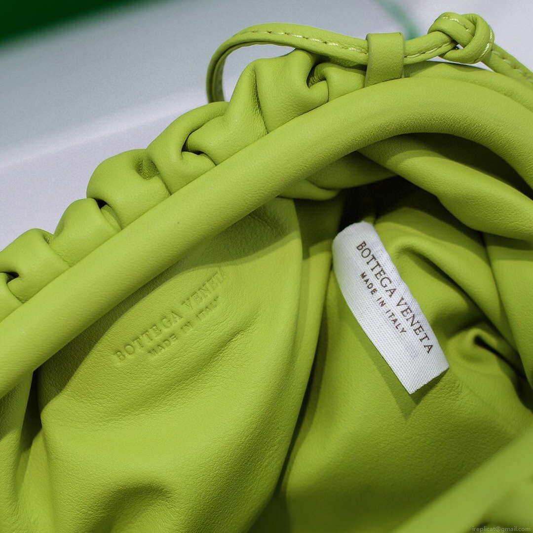 Bottega Veneta 585852 BV Mini Pouch Lemon Green Bag