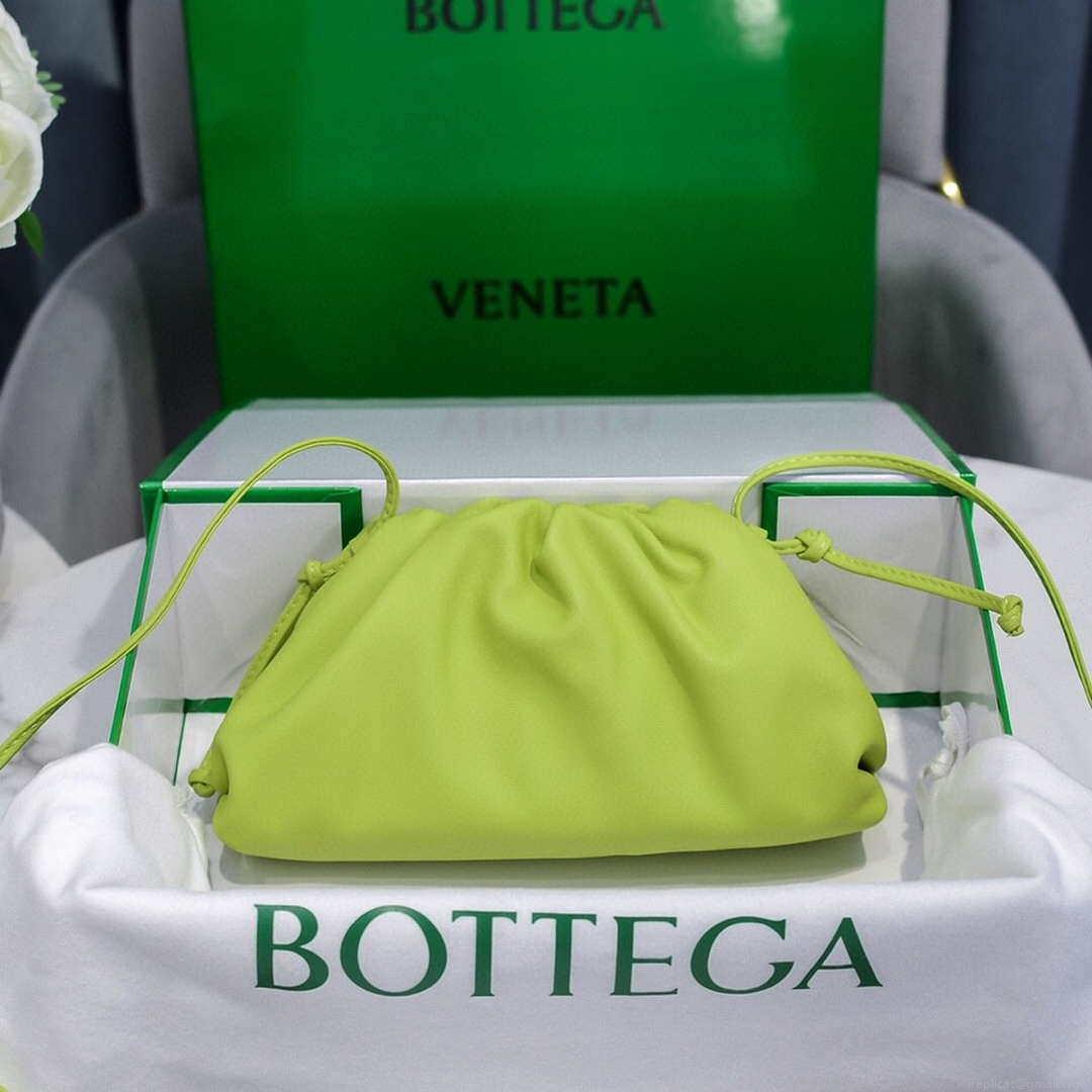 Bottega Veneta 585852 BV Mini Pouch Lemon Green Bag