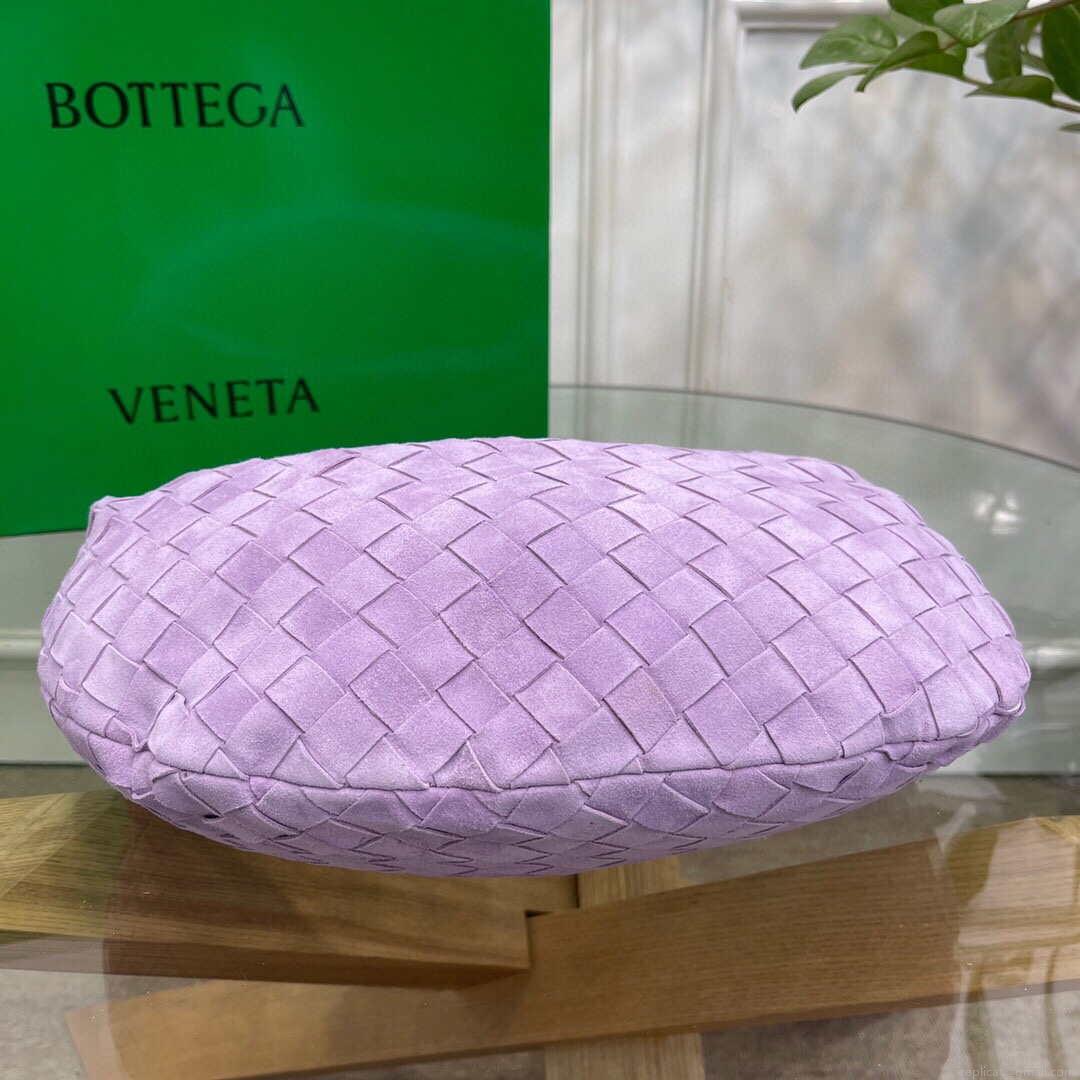 Bottega Veneta BV 690225 Teen Jodie intrecciato leather shoulder bag Purple