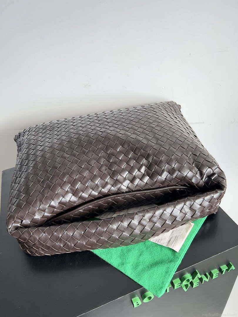 Bottega Veneta BV 763970 Large Hop Fondant Bag Dark Brown