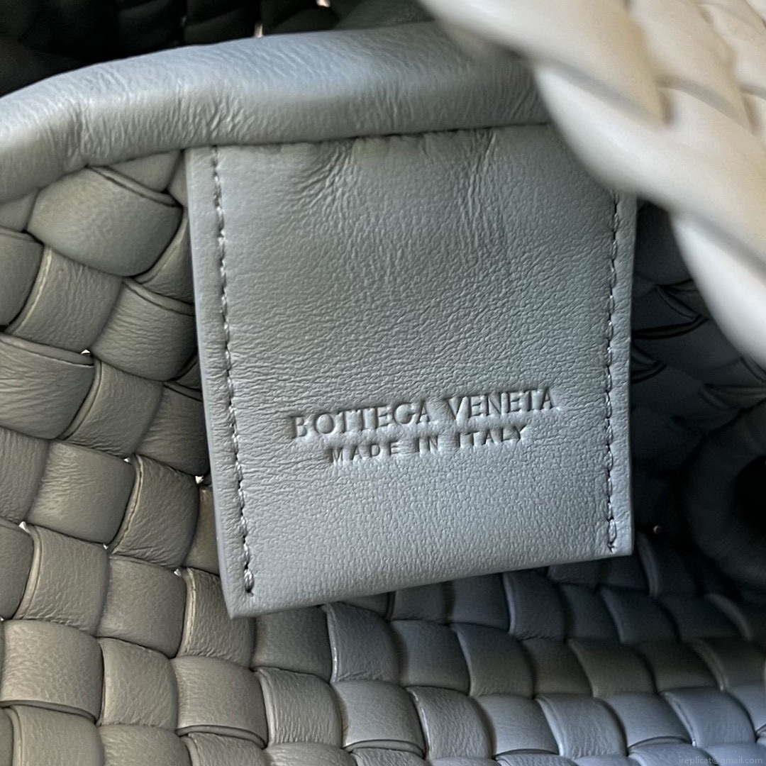 Bottega Veneta BV 762711 Mini Cobble Shoulder Bag Grey