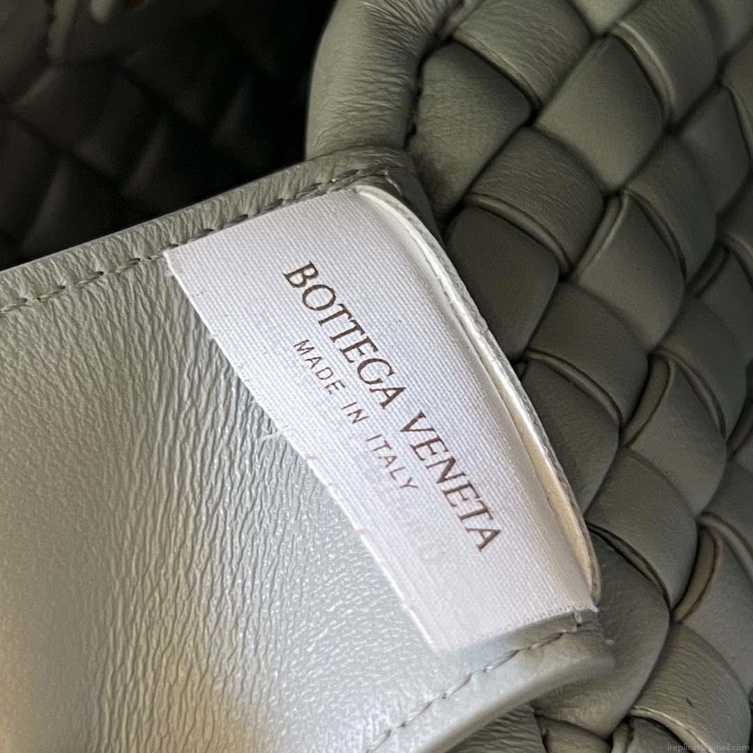 Bottega Veneta BV 762711 Mini Cobble Shoulder Bag Grey