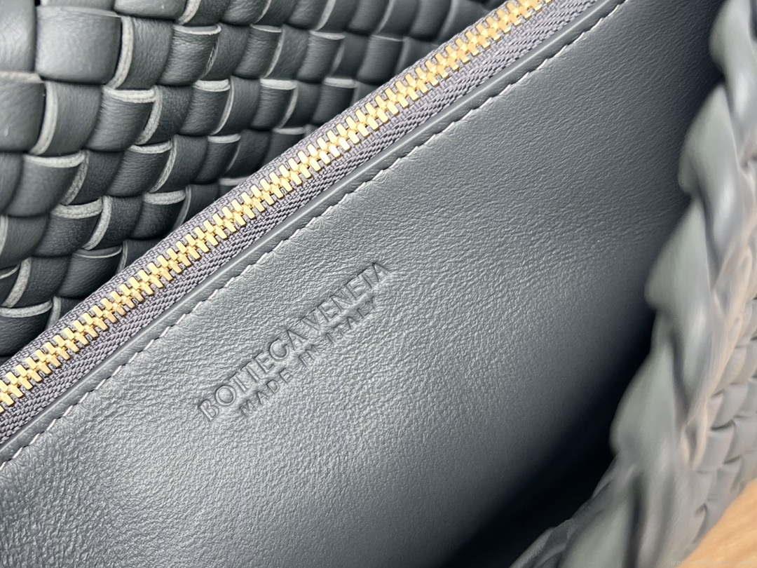 Bottega Veneta BV 709418 Small Cobble Shoulder Bag Dark Gray