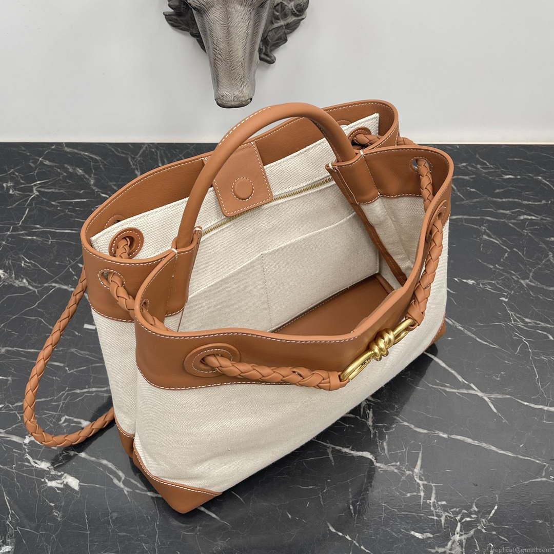 Bottega Veneta BV 795306 Medium Andiamo Natural Tan