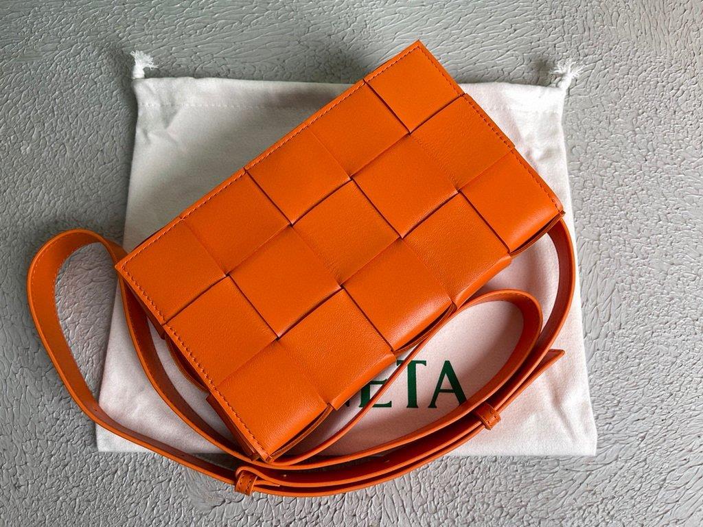 Bottega Veneta BV 578004 Cassette Cross-body Bag 58890 Orange