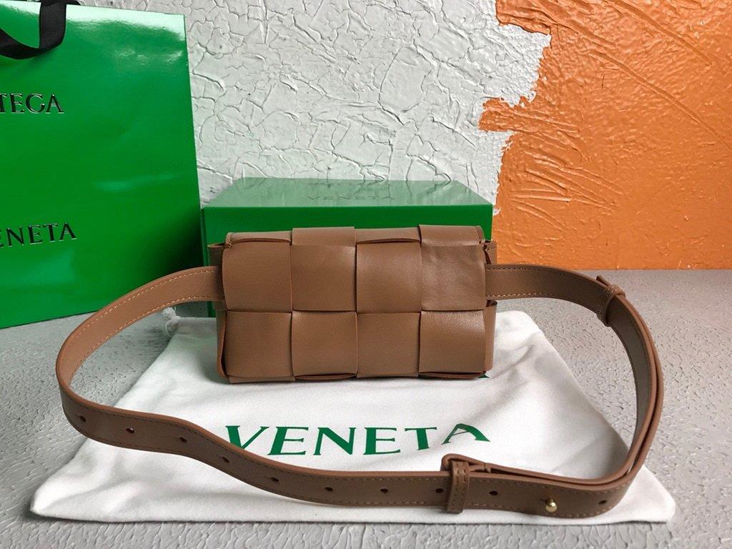 Bottega Veneta BV 639367 Belt-Cassette 55869 Bag Tan